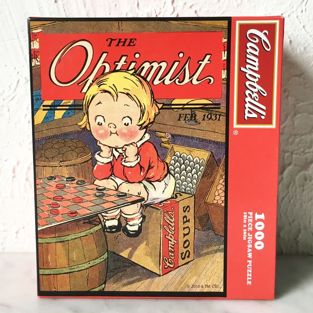 Campbell's Kids Soup Jigsaw Puzzle The Optimist 1930s Advertising 1000 Pieces